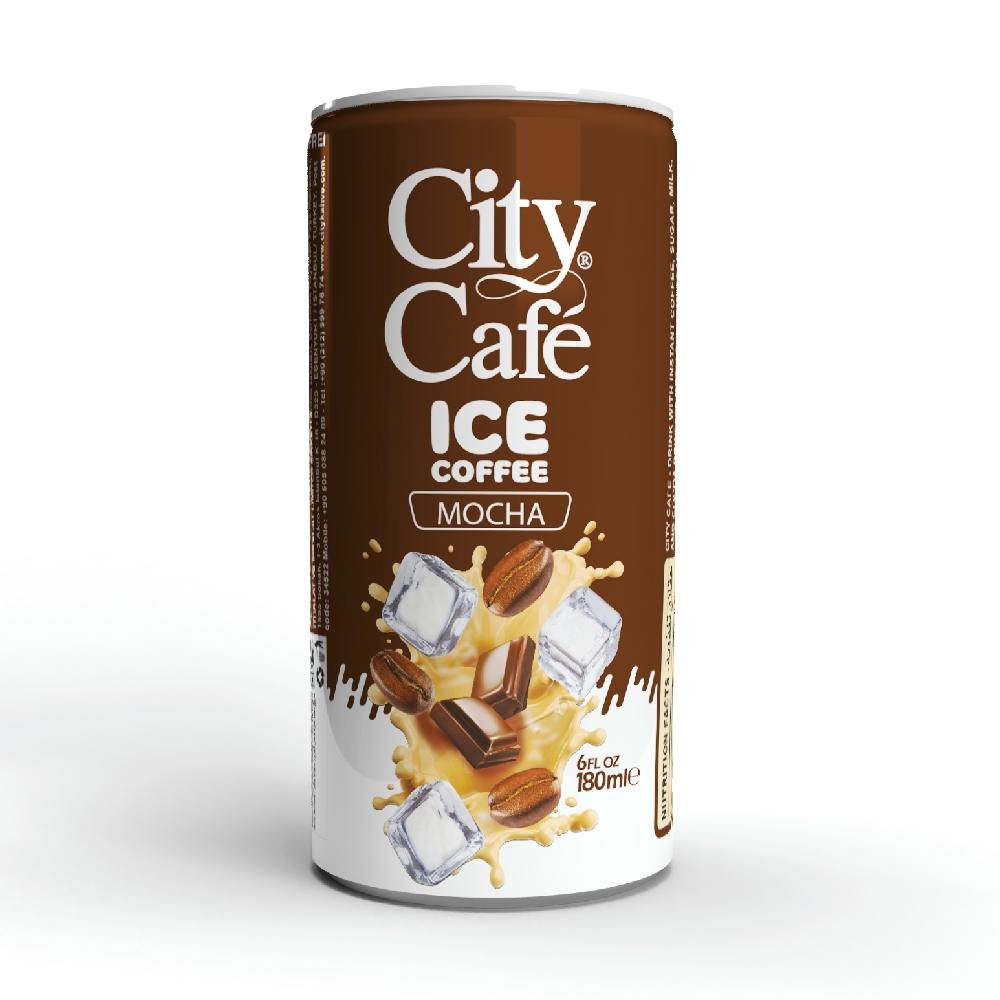 قهوة مثلجة بطعم الشيكولاتة - سيتي كافية - آيس كوفي - 180 مل